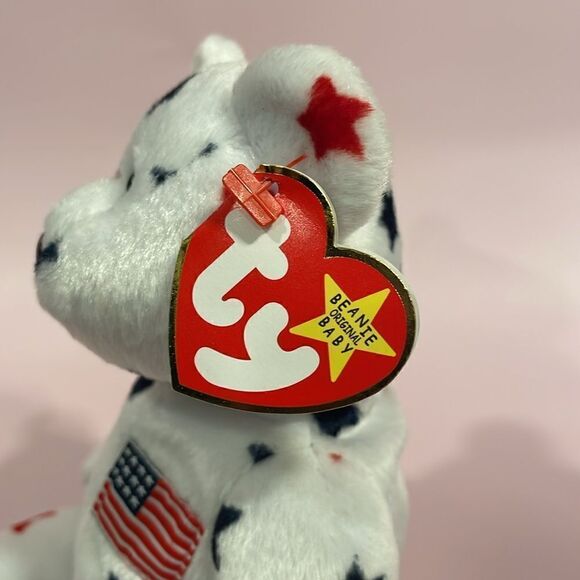 1998 Original Beanie Baby Glory the American Bear 9” tall Excellent Condition - Picture 6 of 10